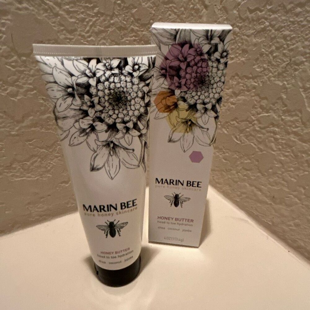 Marin Bee Pure Honey Lotion Honey Butter 4oz Organic Skincare New In Box